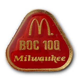 McDonald’s Pin BOC 100 Milwaukee 90s HU Basic Operations Course Metal Lapel Pin